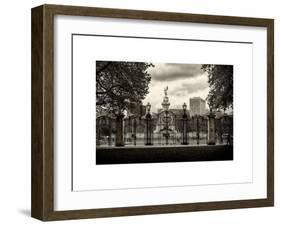 Entrance Gate at Buckingham Palace with Victoria Memorial - London - UK - England - United Kingdom-Philippe Hugonnard-Framed Art Print