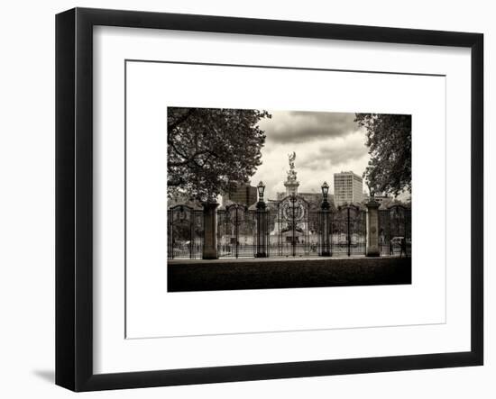 Entrance Gate at Buckingham Palace with Victoria Memorial - London - UK - England - United Kingdom-Philippe Hugonnard-Framed Art Print