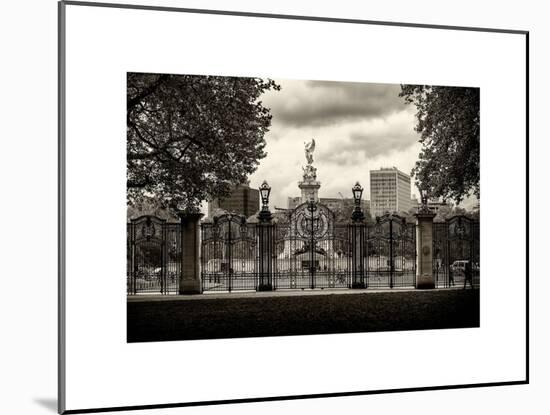 Entrance Gate at Buckingham Palace with Victoria Memorial - London - UK - England - United Kingdom-Philippe Hugonnard-Mounted Art Print