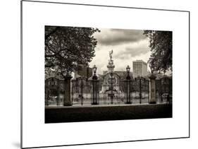 Entrance Gate at Buckingham Palace with Victoria Memorial - London - UK - England - United Kingdom-Philippe Hugonnard-Mounted Art Print