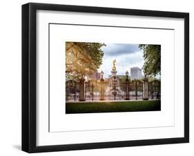 Entrance Gate at Buckingham Palace with Victoria Memorial - London - UK - England - United Kingdom-Philippe Hugonnard-Framed Art Print