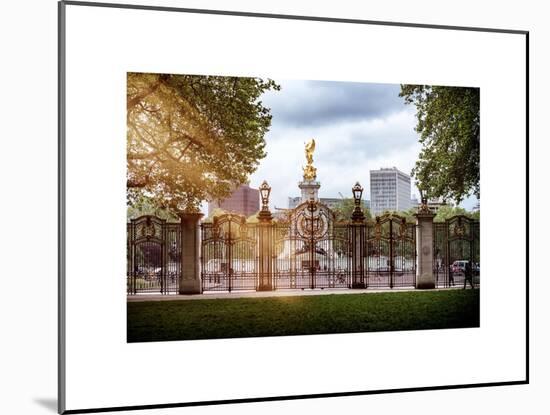 Entrance Gate at Buckingham Palace with Victoria Memorial - London - UK - England - United Kingdom-Philippe Hugonnard-Mounted Art Print