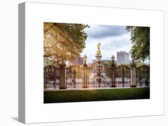 Entrance Gate at Buckingham Palace with Victoria Memorial - London - UK - England - United Kingdom-Philippe Hugonnard-Stretched Canvas