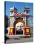 Entrance Gate to Luna Park, St Kilda, Melbourne, Victoria, Australia-David Wall-Stretched Canvas