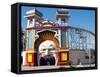 Entrance Gate to Luna Park, St Kilda, Melbourne, Victoria, Australia-David Wall-Framed Stretched Canvas