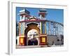 Entrance Gate to Luna Park, St Kilda, Melbourne, Victoria, Australia-David Wall-Framed Photographic Print