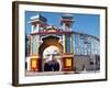 Entrance Gate to Luna Park, St Kilda, Melbourne, Victoria, Australia-David Wall-Framed Photographic Print