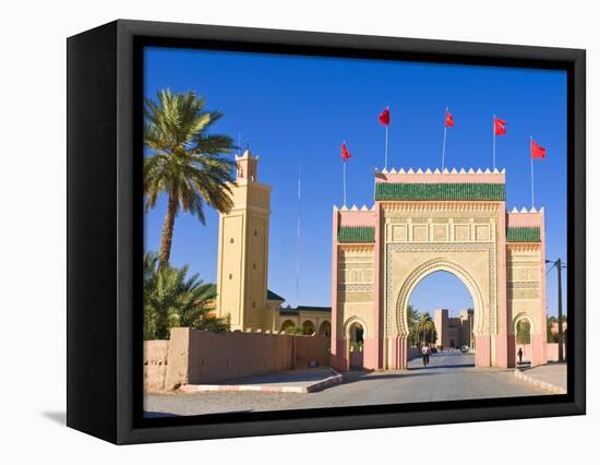 Entrance Gate to the Desert Town of Rissani, Morocco, North Africa, Africa-Michael Runkel-Framed Stretched Canvas
