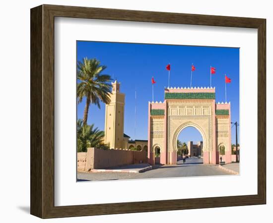 Entrance Gate to the Desert Town of Rissani, Morocco, North Africa, Africa-Michael Runkel-Framed Photographic Print