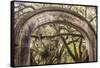 Entrance gate to Wormsloe Plantation, Savannah, Georgia.-Richard T Nowitz-Framed Stretched Canvas