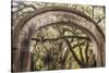 Entrance gate to Wormsloe Plantation, Savannah, Georgia.-Richard T Nowitz-Stretched Canvas