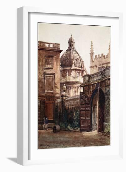 Entrance Gateway of Hertford College and the Radcliffe Library, 1903-John Fulleylove-Framed Giclee Print