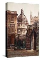 Entrance Gateway of Hertford College and the Radcliffe Library, 1903-John Fulleylove-Stretched Canvas