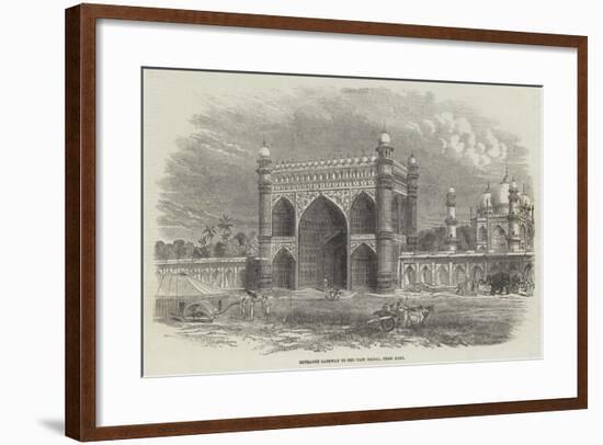 Entrance Gateway to the Taje Mahal, Near Agra-null-Framed Giclee Print