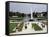 Entrance Grounds, Nymphenburg Castle, Munich, Bavaria, Germany-Ken Gillham-Framed Stretched Canvas