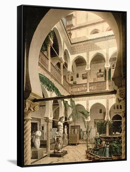 Entrance Hall, Museum of Antiquities, Algiers, Pub. C.1900-null-Framed Stretched Canvas