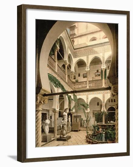 Entrance Hall, Museum of Antiquities, Algiers, Pub. C.1900-null-Framed Giclee Print