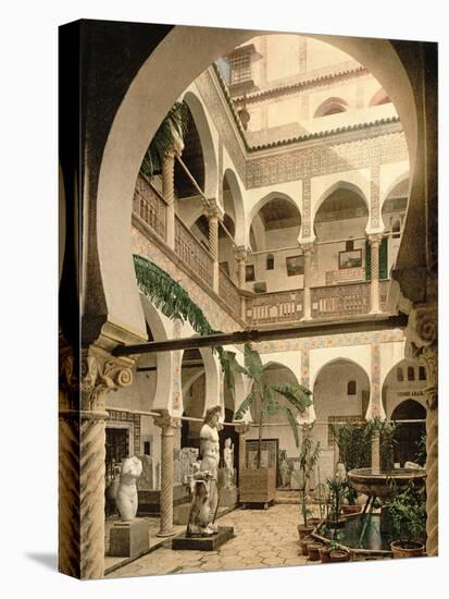 Entrance Hall, Museum of Antiquities, Algiers, Pub. C.1900-null-Stretched Canvas