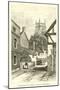 Entrance into Market Drayton, Shropshire-null-Mounted Giclee Print