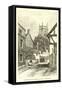 Entrance into Market Drayton, Shropshire-null-Framed Stretched Canvas