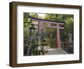 Entrance, Kasuga-Taisha Shrine, Nara, Kansai, Honshu, Japan-Schlenker Jochen-Framed Photographic Print