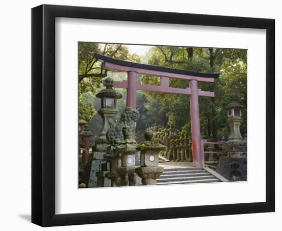 Entrance, Kasuga-Taisha Shrine, Nara, Kansai, Honshu, Japan-Schlenker Jochen-Framed Photographic Print