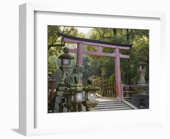 Entrance, Kasuga-Taisha Shrine, Nara, Kansai, Honshu, Japan-Schlenker Jochen-Framed Photographic Print