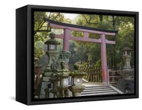 Entrance, Kasuga-Taisha Shrine, Nara, Kansai, Honshu, Japan-Schlenker Jochen-Framed Stretched Canvas