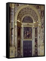 Entrance Niche Depicting Epiphany by Callisto Piazza. Sanctuary of Incoronata, Lodi-null-Framed Stretched Canvas