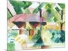 Entrance of a Garden-Auguste Macke-Mounted Art Print