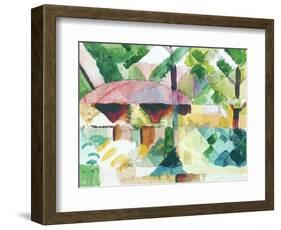 Entrance of a Garden-Auguste Macke-Framed Art Print