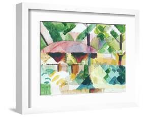 Entrance of a Garden-Auguste Macke-Framed Art Print