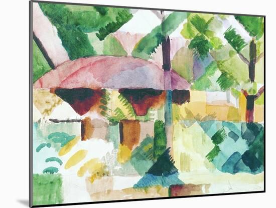 Entrance of a Garden-Auguste Macke-Mounted Art Print