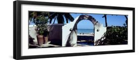 Entrance of a Hotel, El San Juan Hotel and Casino, Isla Verde Beach, San Juan, Puerto Rico-null-Framed Photographic Print