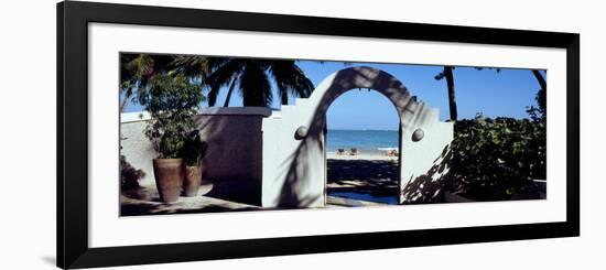 Entrance of a Hotel, El San Juan Hotel and Casino, Isla Verde Beach, San Juan, Puerto Rico-null-Framed Photographic Print