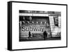 Entrance of a Subway Station in Times Square - Urban Street Scene by Night - Manhattan - New York-Philippe Hugonnard-Framed Stretched Canvas