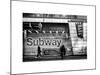 Entrance of a Subway Station in Times Square - Urban Street Scene by Night - Manhattan - New York-Philippe Hugonnard-Mounted Art Print