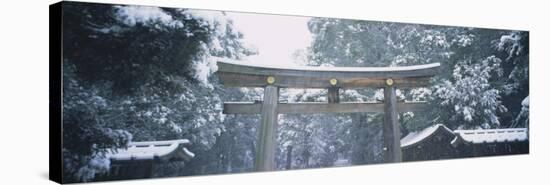 Entrance of a Temple, Tokyo Prefecture, Japan-null-Stretched Canvas