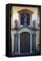 Entrance of Basilica of St. George, Prague Castle, Bohemia, Czech Republic-null-Framed Stretched Canvas