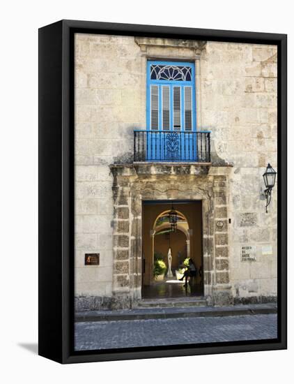 Entrance of Casa Del Conde De Casa Bayona, Now the Museum of Colonial Art, Old Havana, Cuba-John Harden-Framed Stretched Canvas