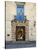 Entrance of Casa Del Conde De Casa Bayona, Now the Museum of Colonial Art, Old Havana, Cuba-John Harden-Stretched Canvas