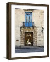 Entrance of Casa Del Conde De Casa Bayona, Now the Museum of Colonial Art, Old Havana, Cuba-John Harden-Framed Photographic Print