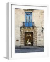 Entrance of Casa Del Conde De Casa Bayona, Now the Museum of Colonial Art, Old Havana, Cuba-John Harden-Framed Photographic Print