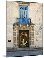 Entrance of Casa Del Conde De Casa Bayona, Now the Museum of Colonial Art, Old Havana, Cuba-John Harden-Mounted Photographic Print