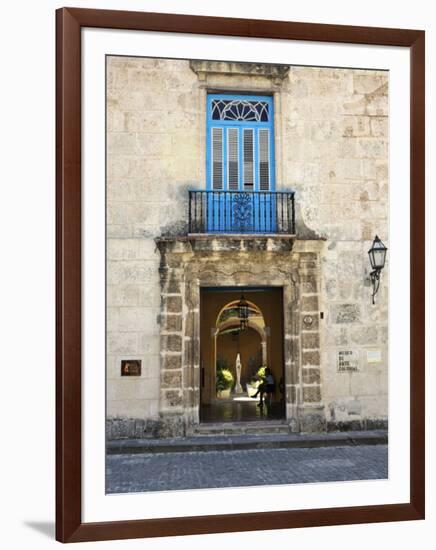 Entrance of Casa Del Conde De Casa Bayona, Now the Museum of Colonial Art, Old Havana, Cuba-John Harden-Framed Photographic Print