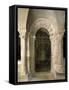 Entrance of Chapter House in Romanesque Cloister of Cathedral of Notre-Dame-null-Framed Stretched Canvas