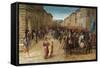 Entrance of Charles VIII in Florence-Francesco Granacci-Framed Stretched Canvas