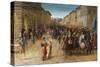 Entrance of Charles VIII in Florence-Francesco Granacci-Stretched Canvas