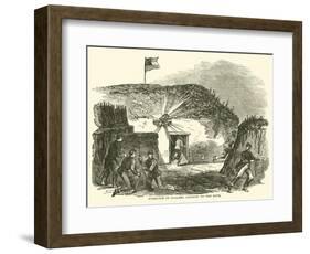 Entrance of Gallery Leading to the Mine, June 1863-null-Framed Giclee Print