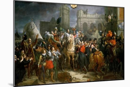 Entrance of Henry IV in Paris 22 March 1594-François Pascal Simon Gérard-Mounted Giclee Print